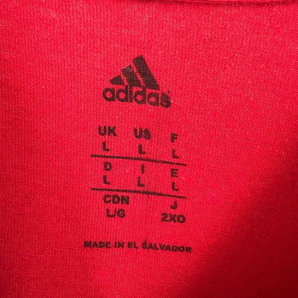 adidas F.C Bayern Munich Men Soccer Tee Football Red‎ Large